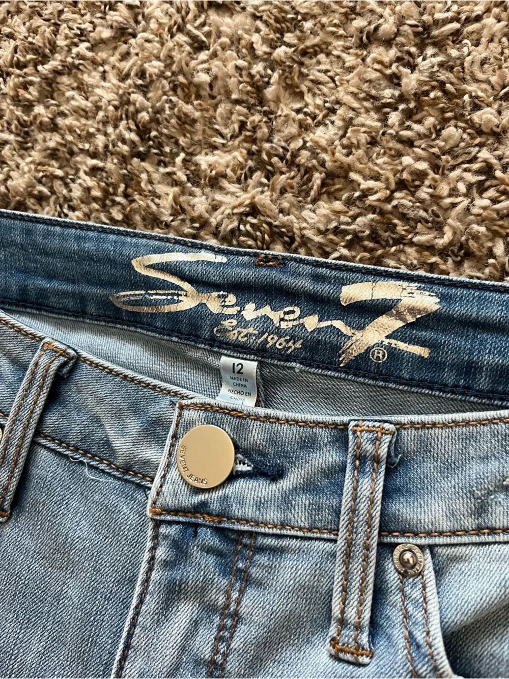 Silver Jeans Light Blue Frayed Hem